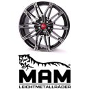 MAM B3 8,5x19 5/112,0 ET30 Black Front Polish