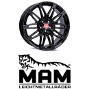 MAM B3 8,5x19 5/112,0 ET45 Black Painted