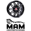 MAM B3N 8,5x19 5/120,0 ET35 Black Painted