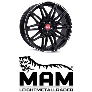 MAM B3N 8,5x19 5/120,0 ET35 matt Black Lip Polish