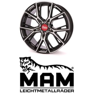 MAM B4 8,5x19 5/120,0 ET50 Black Front Polish