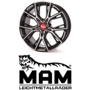 MAM B4 8,5x19 5/120,0 ET50 Black Front Polish