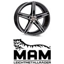 MAM OX-18 8,5x19 5/114,3 ET45 Black Frontpoliert