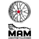 MAM RS4 7,5x17 5/108,0 ET45 Palladium Frontpoliert