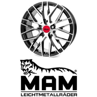 MAM RS4 7,5x17 5/112,0 ET35 Black Frontpoliert