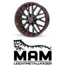 MAM RS4 7,5x17 5/112,0 ET45 Black Painted Red Inside