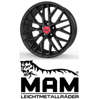 MAM RS4 8,5x19 5/112,0 ET45 matt Black Painted