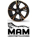 MAM RS5 8x18 5/112,0 ET30 matt Black Front Copper