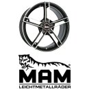 MAM W4 7,5x18 5/114,3 ET45 Black Frontpoliert