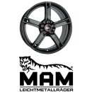 MAM W4 7x17 5/105,0 ET40 Black Painted
