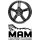 MAM W4 7x17 5/112,0 ET48 Black Painted