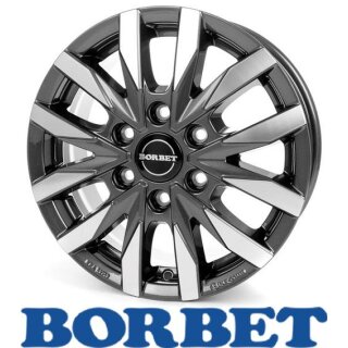 Borbet CW6 6,5x17 6/130,0 ET62 Mistral Anthracite Glossy Polished