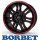 Borbet CW8 8x18 6/120,0 ET45 Red Rim Window Polished matt