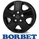 Borbet CWG 6x16 5/118,0 ET68 Black Glossy