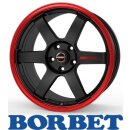 Borbet DB8GT2 8,5x19 5/114,3 ET40 Black matt Rim Red