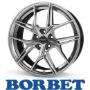 Borbet QX 8,5x20 5/112,0 ET30 Hyper Black Silver