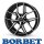 Borbet QX 8x19 5/108,0 ET50 Black Polished matt