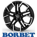 Borbet XV 8,5x19 5/114,3 ET38 Black Polished matt