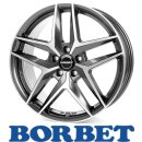 Borbet Z 7,5x18 5/112,0 ET50 Mistral Anthracite Glossy...