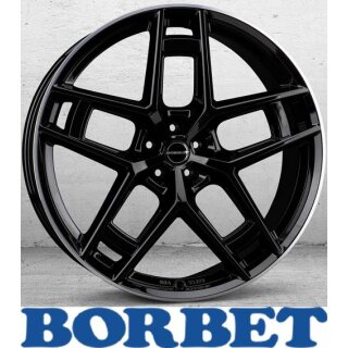 Borbet TF 10,5x24 5/112,0 ET20 Black Rim Polished Glossy