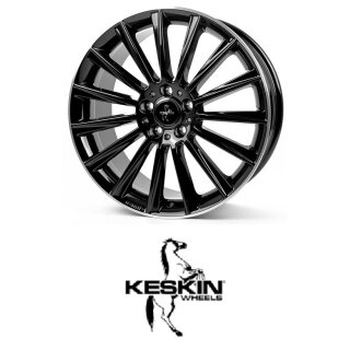 Keskin KT18 8,5x19 5/112,0 ET45 Black Lip Polish