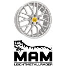 MAM RS4 8,5x20 5/120,0 ET35 matt Silver Painted