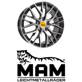 MAM RS4 8x18 5/108,0 ET45 Black Front Polish