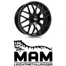 MAM GT1 7,5x17 5/108,0 ET45 matt Black Lip Polish