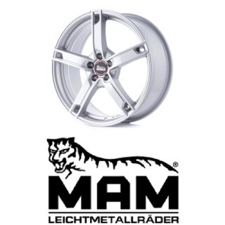 MAM W4 7x17 5/112,0 ET38 Silver Painted