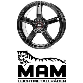 MAM W4 7x17 5/114,3 ET40 Black Painted