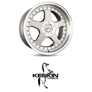 Keskin KT1 8,5x18 5/112,0 ET15 Silver Lip Polish