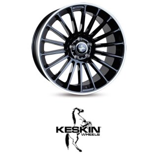 Keskin KT15 7x17 5/112,0 ET48 Black Lip Polish