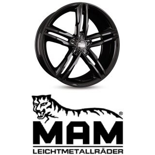 MAM A1 8x18 5/112,0 ET44 Black Painted