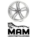 MAM A1 8x18 5/112,0 ET44 Silver Painted