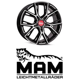 MAM B4 8,5x19 5/112,0 ET30 Black Frontpoliert