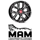 MAM B4 8,5x19 5/112,0 ET30 Black Frontpoliert