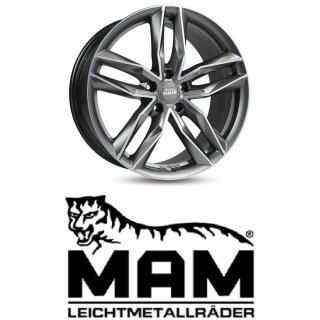 MAM RS3 8x18 5/112,0 ET45 matt Palladium Frontpoliert