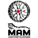 MAM RS4 7x16 5/120,0 ET50 Black Frontpoliert