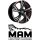 MAM RS5 6,5x16 4/108,0 ET20 Black Frontpoliert Red Inside