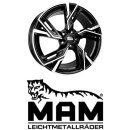 MAM RS5 7x16 5/114,3 ET38 Black Frontpoliert