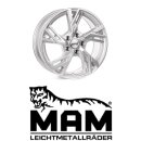 MAM RS5 8,5x19 5/112,0 ET30 Silver Painted