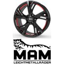 MAM RS5 8x18 5/120,0 ET35 Black Painted Red Inside