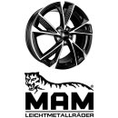 MAM RS6 7x16 5/112,0 ET40 Black Frontpoliert