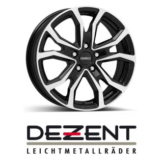 Dezent TV-Trailer 6,5x17 5/112,0 ET30 Black/poliertshed