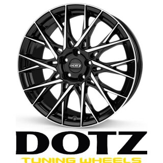 Dotz Fuji 9x19 5/112,0 ET40 Black/poliertshed