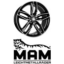 MAM RS3 8x18 5/112,0 ET30 Black Frontpoliert Polishedh