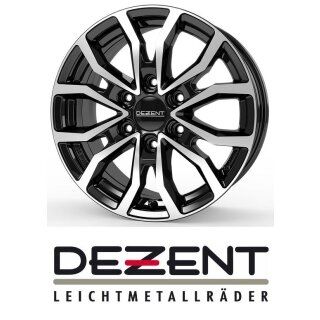 Dezent KC 7,5x19 6/139,7 ET45 Black/poliertshed
