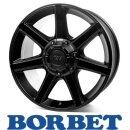 Borbet CWE 8x17 6/139.7 ET20 black matt