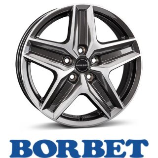 Borbet CWZ 6x17 5/112 ET30 mistral anthracite glossy polished