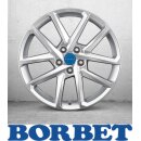 Borbet N 6,5x17 5/112 ET46.1 crystal silver
